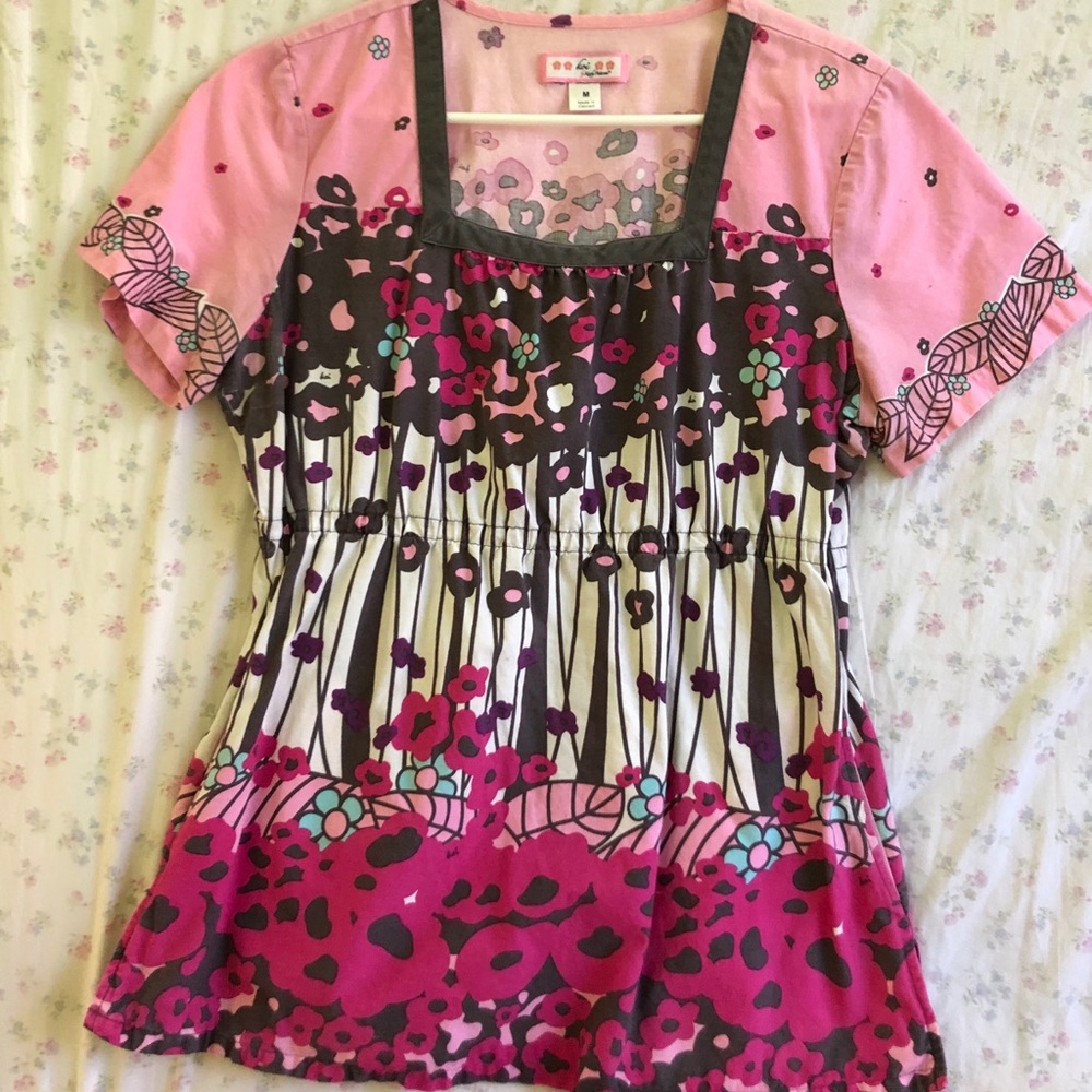 Koi scrub top